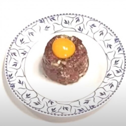 [혼밥혼술] 디옹의 '고오급 자취요리' 프랑스식 육회 비프타르타르 -프랑스요리 야식-